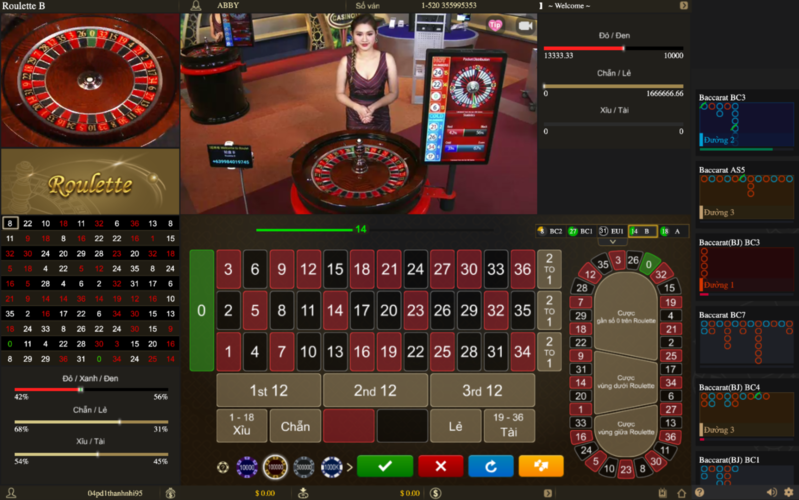 roulette casino trực tuyến hi88